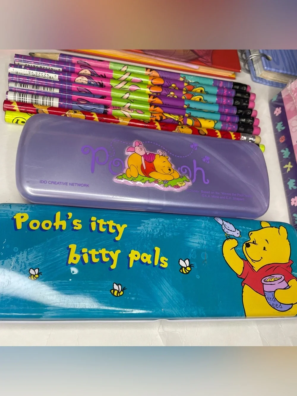 Lot 12 Winnie Pooh Stationary - Notebook Address Photo Album Pencil Cases Eraser